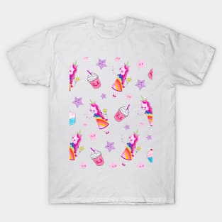 Fairy Ann the Unicorn Pattern T-Shirt